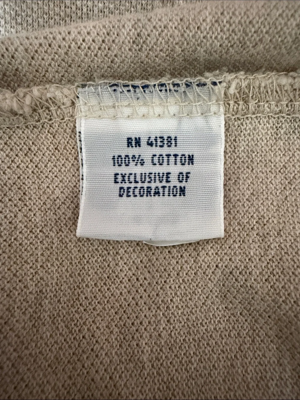 Men’s Polo by Ralph Lauren Preppy Light Beige Short-Sleeve Polo Shirt Size L